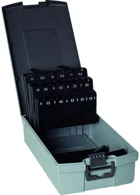 Kassette für Spiralbohrersatz 36 WN Ø-Bereich 1,0-5,9mm 0,1mm steigend