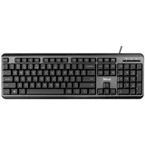 Trust Ody Kabelgebunden, USB Tastatur Deutsch, QWERTZ Schwarz