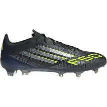 adidas F50 Elite FG Core Black/Iron Metallic/Lucid Lemon 44 2/3