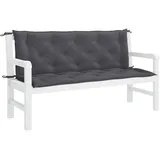 vidaXL Bankauflage 150 x 50 x 7 cm anthrazit 2 St.