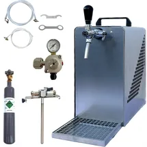 BieTal Bierzapfanlage Bierkühler BieTal® Bier Zapfanlage 30 L/h SET 5 Liter Adapter 0,5Kg CO2