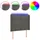 vidaXL LED Kopfteil Dunkelgrau 103x16x118/128 cm Samt