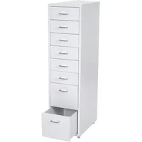 Mendler Rollcontainer Boston T851, Schubladenschrank Stahlschrank, 110x28x41cm 8 Schubladen