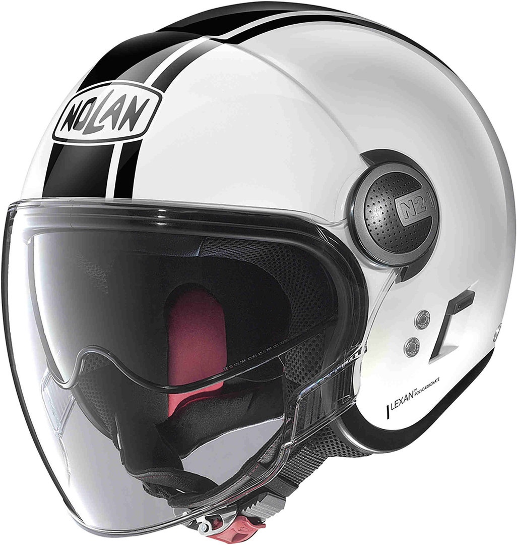 Nolan N21 Visor 06 Dolce Vita Jet Helm, zwart-wit, L