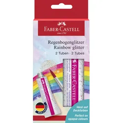 FABER-CASTELL Glitzer Regenbogen Bastelkleber 2 x 12,0 g