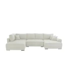 Sofa.de Wohnlandschaft Mikrofaser 3-Sitzer Grau