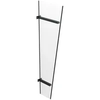 Vordach Seitenteil Freiburg, Seitenwand aus Aluminium und Glas, Anthrazit, 30,5 x 58,5 x 185 cm, individuell konfigurierbar