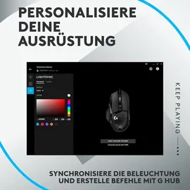Logitech RGB Gaming-Tastatur, Mäuse mit programmierbaren Tasten und anpassbaren Gewichten, anpassbare Tastatur mit Hintergrundbeleuchtung, PC/Notebooks