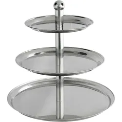 Stalgast Etagere mit Kugelgriff, 3-stufig, Höhe 50 cm