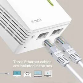 TP-Link AV500 WLAN Powerline Extender TL-WPA4220T Network Kit 500 Mbps 3 Adapter