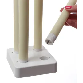 MARELIDA LED Stabkerzen LISA 25 cm creme 4 St.