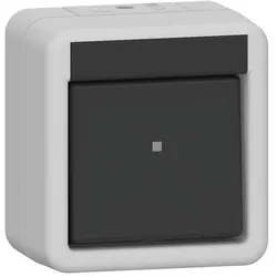 1St. Gira 310730 Wippschalter Kreuz WG AP Grau