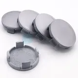 5 x Nabenkappen Nabendeckel Felgendeckel 62,5-57,0 mm - silber