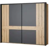 Uno Schwebetürenschrank 2-türig Zumar ¦ holzfarben ¦ Maße (cm): B: 280 H: 231 T: 60.0