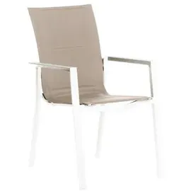 Dehner Palermo Stapelstuhl 56,5 x 67 x 91,5 cm weiß