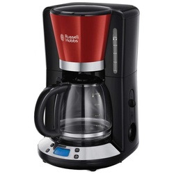 RUSSELL HOBBS Filterkaffeemaschine Colours Plus+ Flame Red 24031-56, 1.25l Kaffeekanne rot
