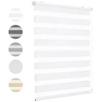 Sekey Doppelrollo Klemmfix ohne Bohren für Fenster, Doppelrollo 105