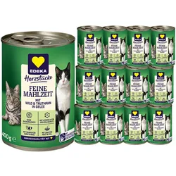EDEKA Feine Mahlzeit Wild& Truthahn in Gelee 12x400g