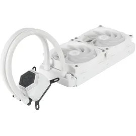 Silverstone SST-PF240W-ARGB-V2 - PermaFrost Premium-Wasserkühler, zweifach einstellbare 120-mm-PWM, ARGB, Intel/AMD, weiss