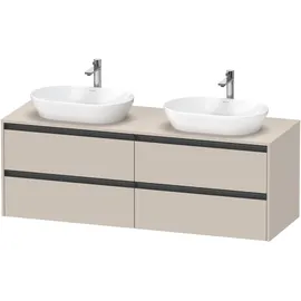 Duravit Waschtischunterschrank 4 Auszüge 160 x 56,8 x 55 cm Taupe Matt