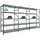Proregal Fachbodenregal Metall 200x360x60 cm Silber