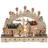 Dekohelden24 LED Holz Schwibbogen mit bewegtem Weihnachtsbaum Motiv Laternenkinder 45 x 12 x 35 cm