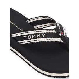 Tommy Hilfiger TH Flag Print Summer Sandal Schwarz 40