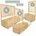 holz4home Pflanzkasten mit Rankgitter XL 128 x 104 x 44 cm Braun