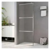 vidaXL Duschwand für Begehbare Dusche ESG-Glas Steindesign 80x195 cm