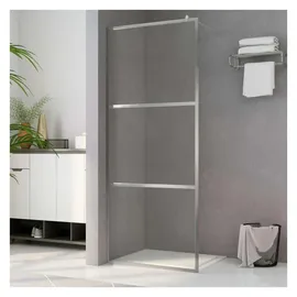 vidaXL Duschwand für Begehbare Dusche ESG-Glas Steindesign 80x195 cm