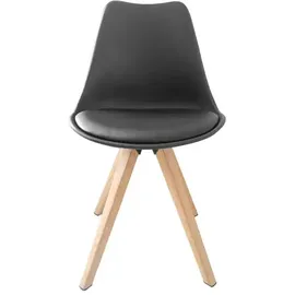 byLIVING Esszimmerstuhl Kira Kunstleder schwarz 2er Set