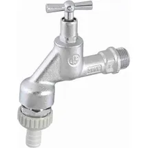 Schlösser Armaturen Js Auslaufventil Mit Rb,Rv,Sv Knebel-Ot,Schw,1/2",Matt Chr,Dvgw