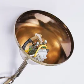 LINDBY Kronleuchter Marnia aus Metall Antik in Bronze / altmessing, für Wohnzimmer, Esszimmer, Von Lindby