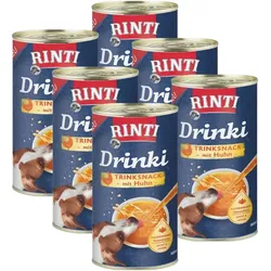 Rinti Drinks mit Huhn für Hunde 6x185ml
