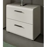 Inn.Furn Waschbeckenunterschrank Cover (Waschtisch Unterschrank in Kaschmir / Sand, Breite 60 cm) mit Vollauszug Schubkästen beige