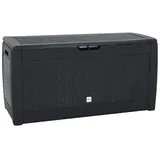 vidaXL Gartentruhe Anthrazit 119x48x60 cm Polypropylen
