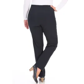 KjBrand Schlupfhose "SUSIE Bengaline", Damen, Gr. 44 (22), K-Gr, blau (marine), Web, Obermaterial: 80% Viskose, 17% Polyamid, 3% Elasthan, gerade lang, Hosen Schlupfhose, Sommerhose mit Schlupfbund