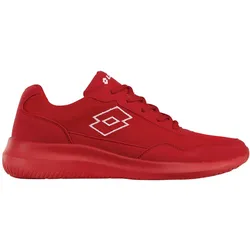 Sneaker LOTTO, Gr. 45, rot (rot, weiß), Synthetik, Kunstfaser, unifarben, sportlich, Schuhe, - besonders leicht & bequem