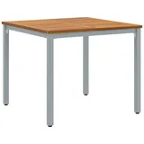 vidaXL Gartentisch 90x90x75 cm aus solidem Akazienholz und Metall