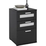 CARO-Möbel Nachtschrank Marike 40 x 63 x 38 cm Schwarz
