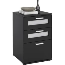 CARO-Möbel Nachtschrank Marike 40 x 63 x 38 cm Schwarz