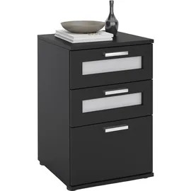 CARO-Möbel Nachtschrank Marike 40 x 63 x 38 cm Schwarz