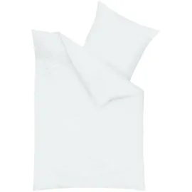 Traumschlaf Uni Biber Bettwäsche, Bettbezüge und Kissenbezüge einzeln Kissenbezug einzeln 40x80 cm | weiss - weiß