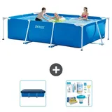 Rechteckiger Frame Pool - 300x200x75 cm - 3-teilig S22349 - Blau