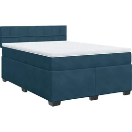 vidaXL Boxspringbett 140 x 200 cm Blau