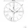 Beliani Wanduhr Perigny 80 cm 80 Metall Schwarz