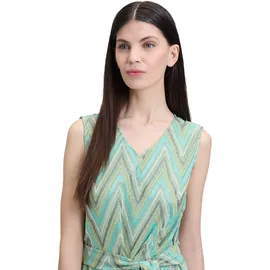 Cartoon Overall "Damen mit Bindegürtel", Damen, Gr. 44, Normalgrößen, grün (mint, grün), Obermaterial: 100% Polyester, tailliert, V-Ausschnitt, Overalls Overall, Design