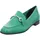 Marco Tozzi Damen Loafer mit Absatz Elegant Vegan, Metallisch (Grün), 40 EU