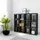 Intirilife Bücherregal 105 x 30 x 140 cm Schwarz