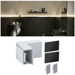 Paulmann LumiTiles Zubehör Profil Top Abdeckung  40x40mm Telegrau 78409